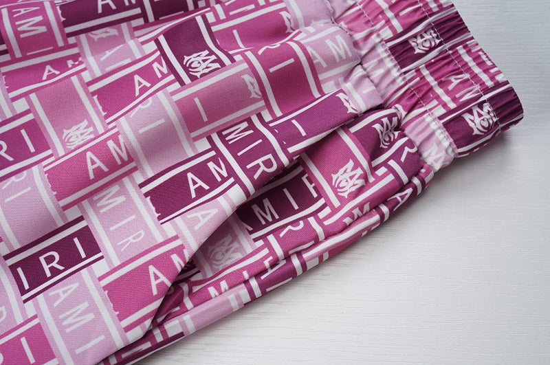 AMIRI Silk Shorts Shirt Set