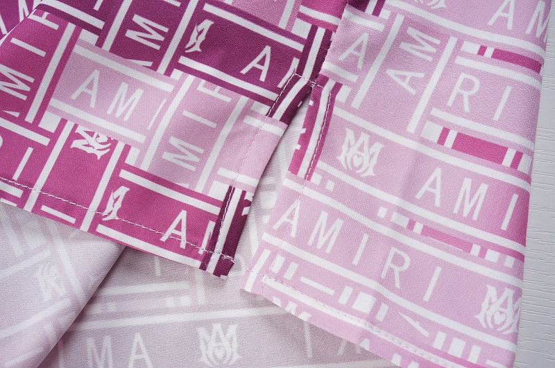 AMIRI Silk Shorts Shirt Set