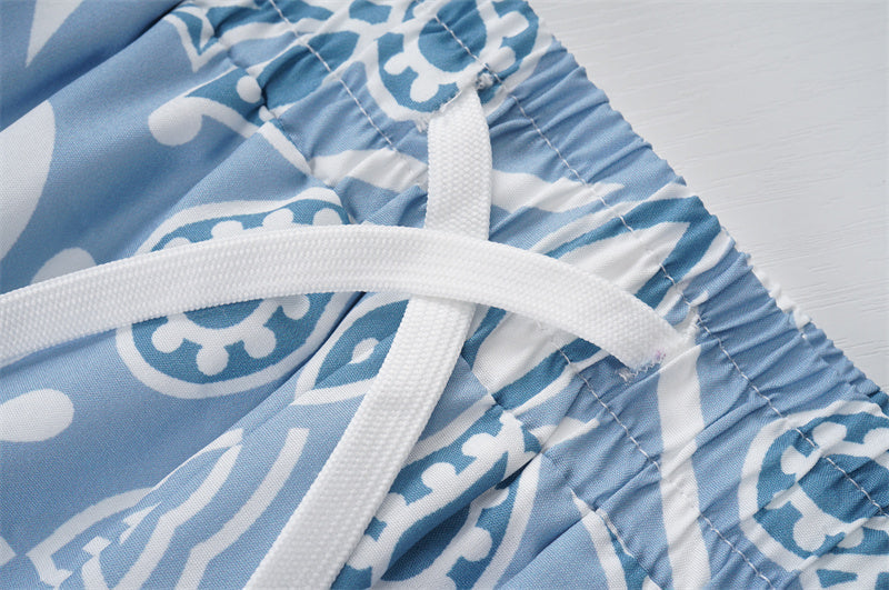 AMIRI Silk Shorts Shirt Set