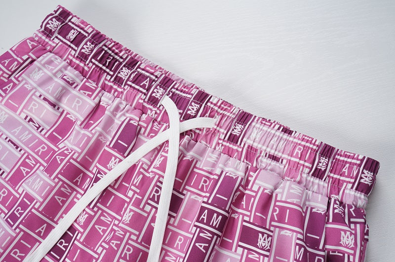 AMIRI Silk Shorts Shirt Set