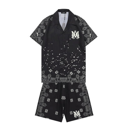 CASADEPT-AMIRI Silk Shorts Shirt Suit